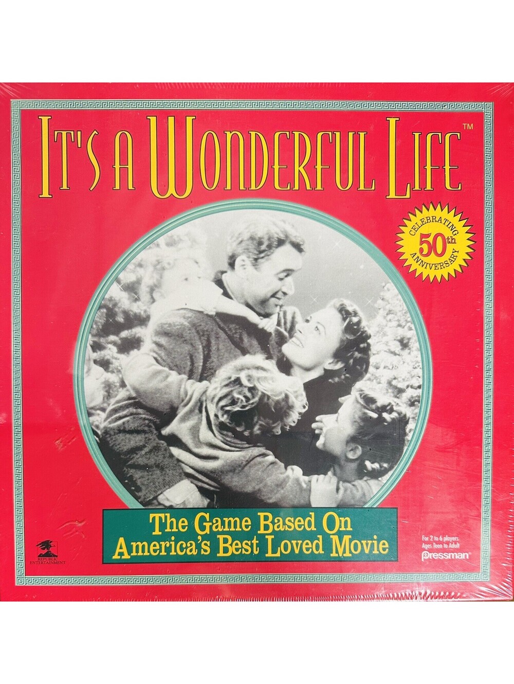 Its A Wonderful Life Board Game Pressman 3640 Movie Trivia New Sealed Holiday